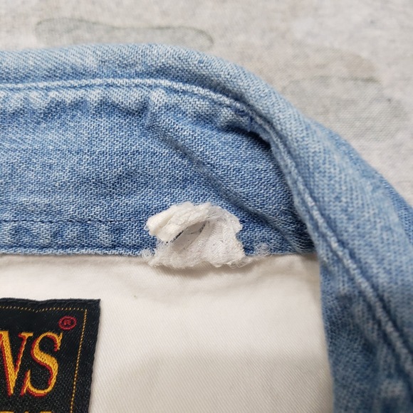 Plains Western Wear Shirt Mens Large White Pockets Pearl Snap Short Sleeve Aztec - Picture 4 of 10